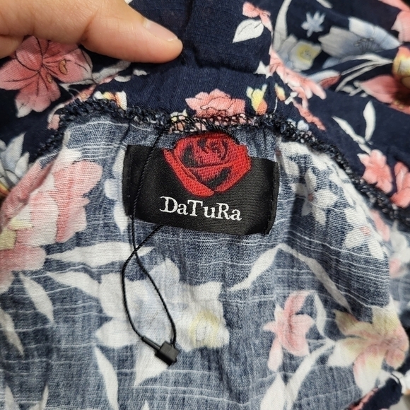 DATURA - Open shoulder floral print vintage style. - Picture 7 of 8